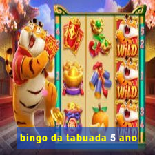 bingo da tabuada 5 ano