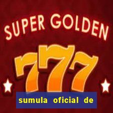 sumula oficial de futebol 7 society excel