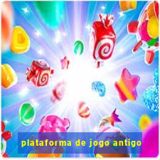 plataforma de jogo antigo