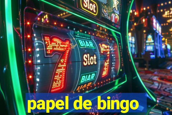 papel de bingo