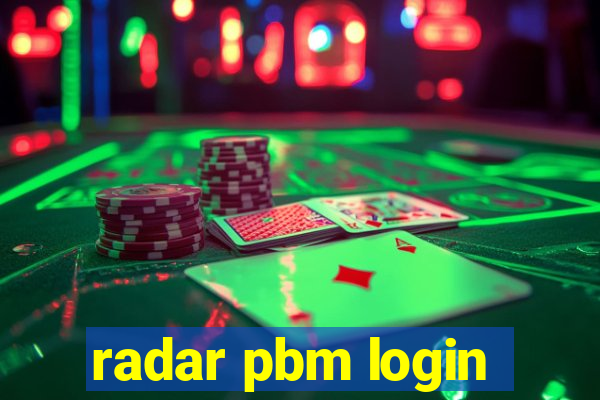 radar pbm login