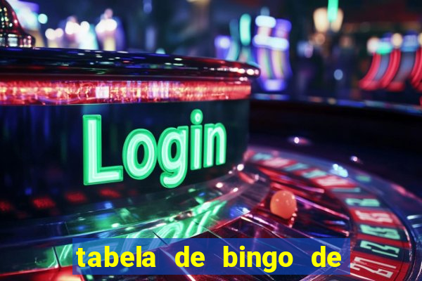 tabela de bingo de 1 a 100